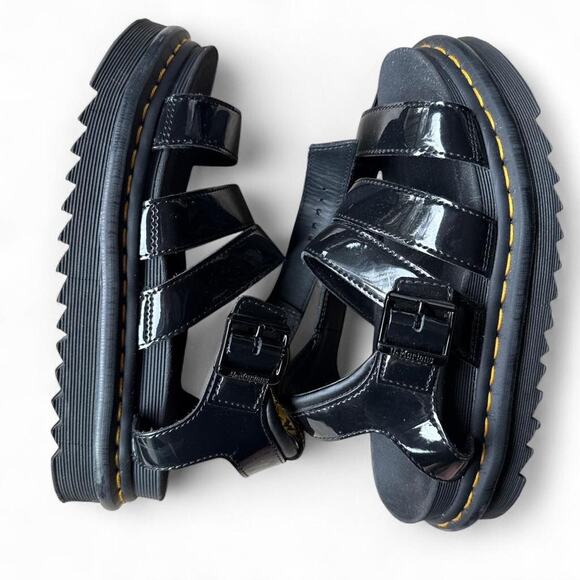 Black Dr Martens Boundy Sandals - Picture 2 of 3